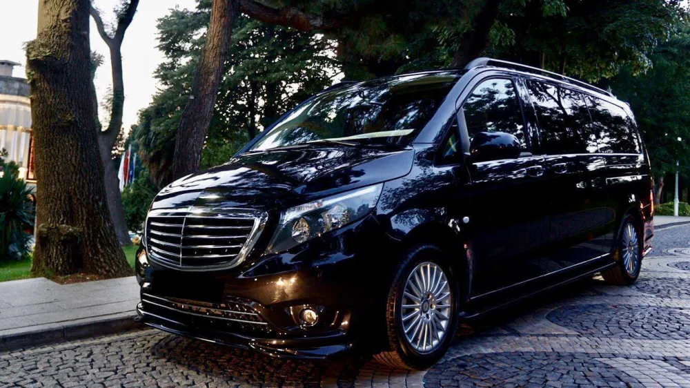  Luxury Mercedes Vito VIP transfer car in Marmaris, waiting for customers around the hotel - airport transfer with priva